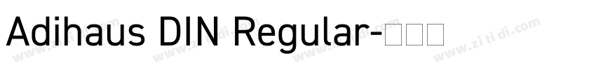 Adihaus DIN Regular字体转换 Adihaus DIN Regular字体转换